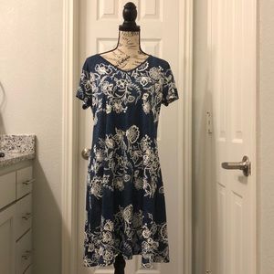 Pretty Blue and White Dress